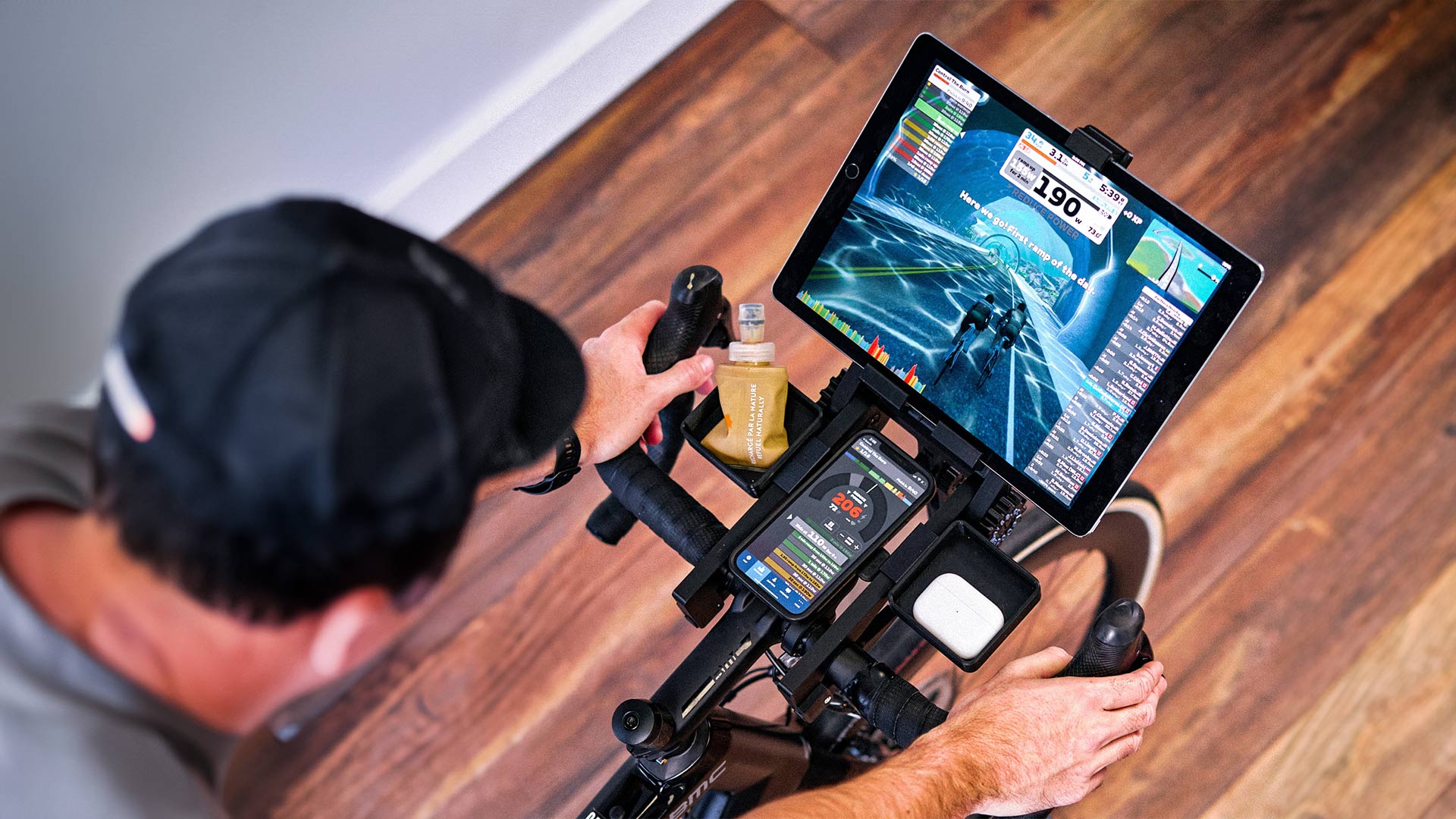 Ipad handlebar mount online zwift